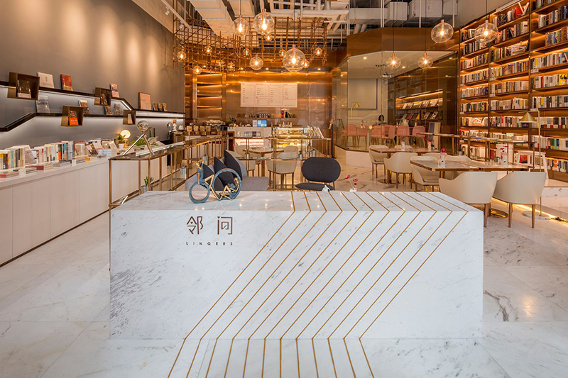 浪漫休闲的咖啡书店装修设计方案