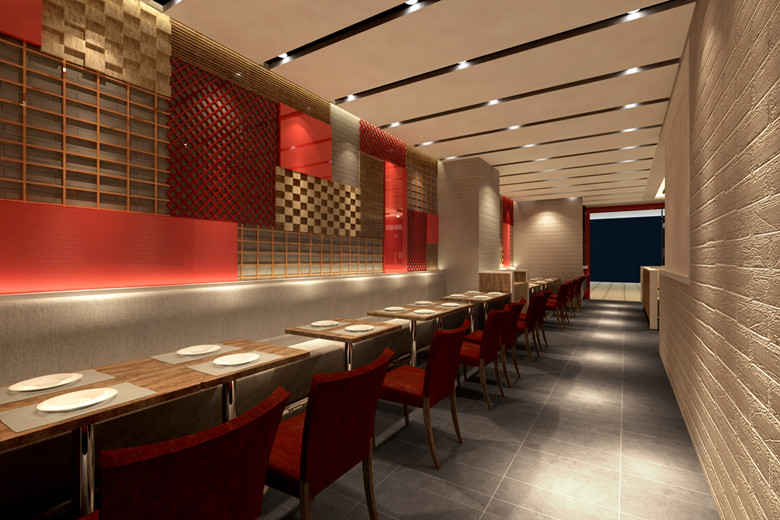 450平香锅餐厅设计效果图